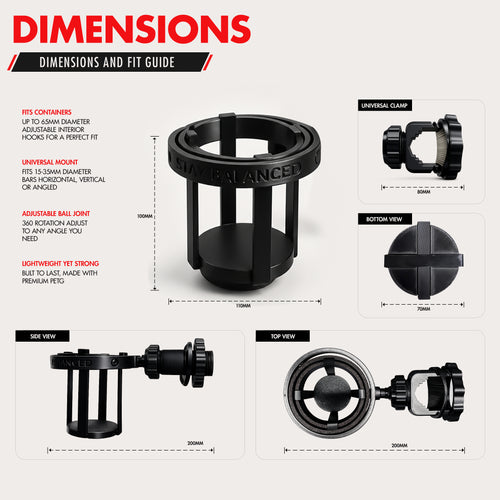 Gyroscopic Cup Holder — Anti-Spill Universal Mount