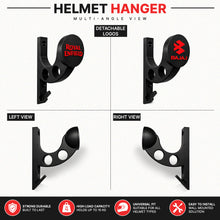 Premium Helmet Holder with Dual Hanger & Utility Hook